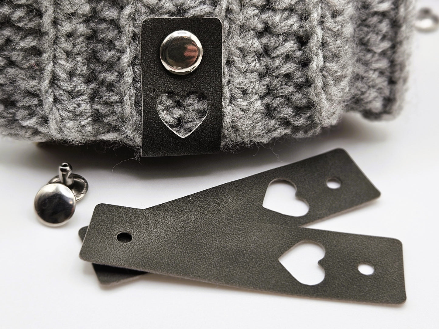 Heart Tags With No-Sew Poppers