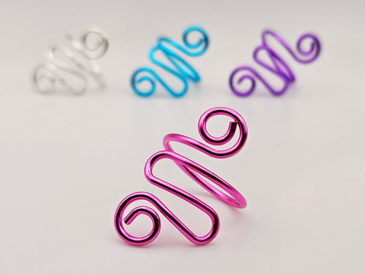 Spiral Crochet Tension Rings