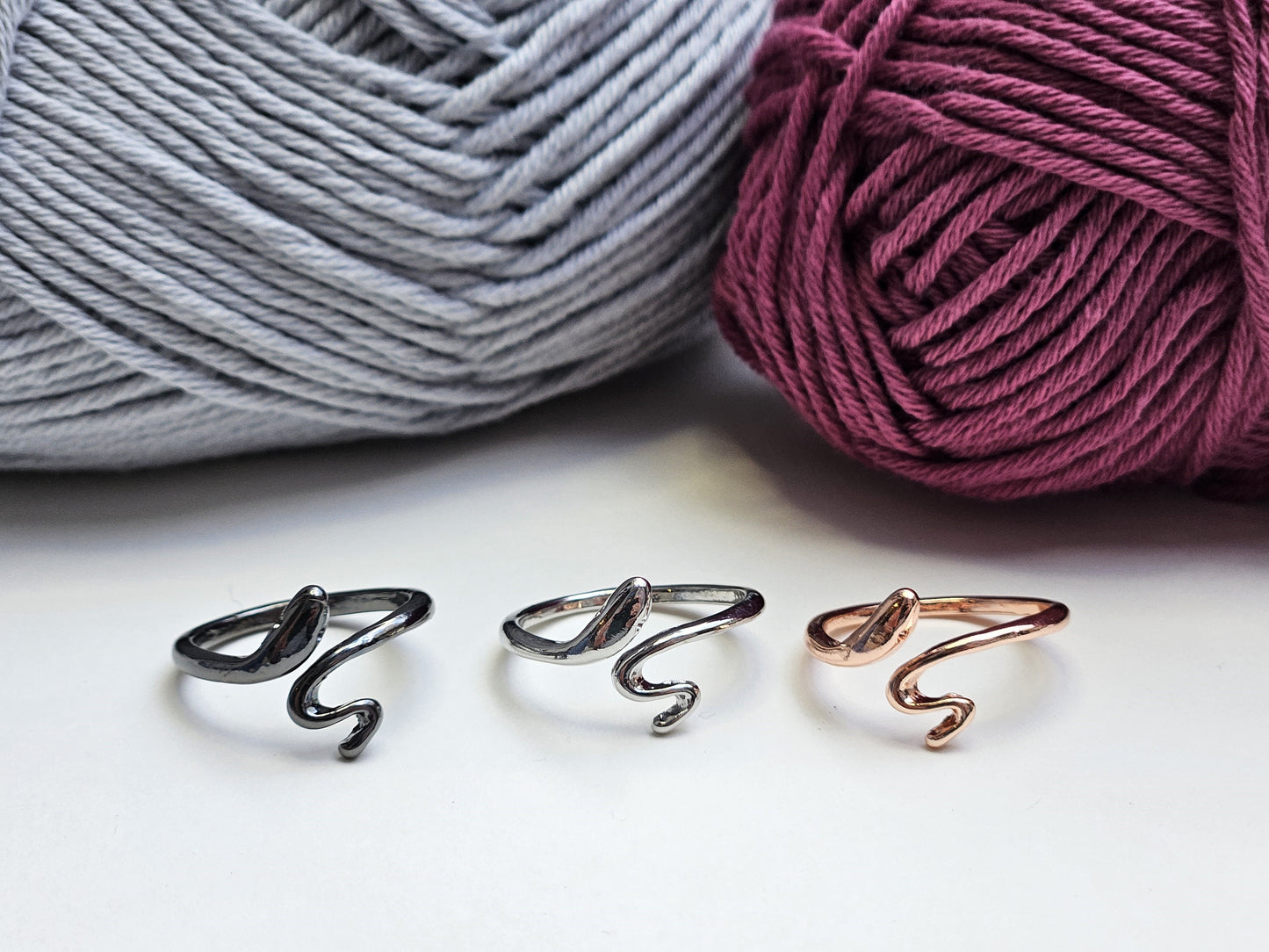 Snake Crochet Tension Rings