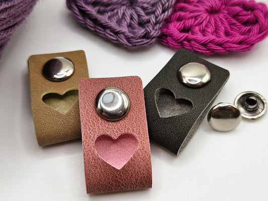 Heart Tags With No-Sew Poppers