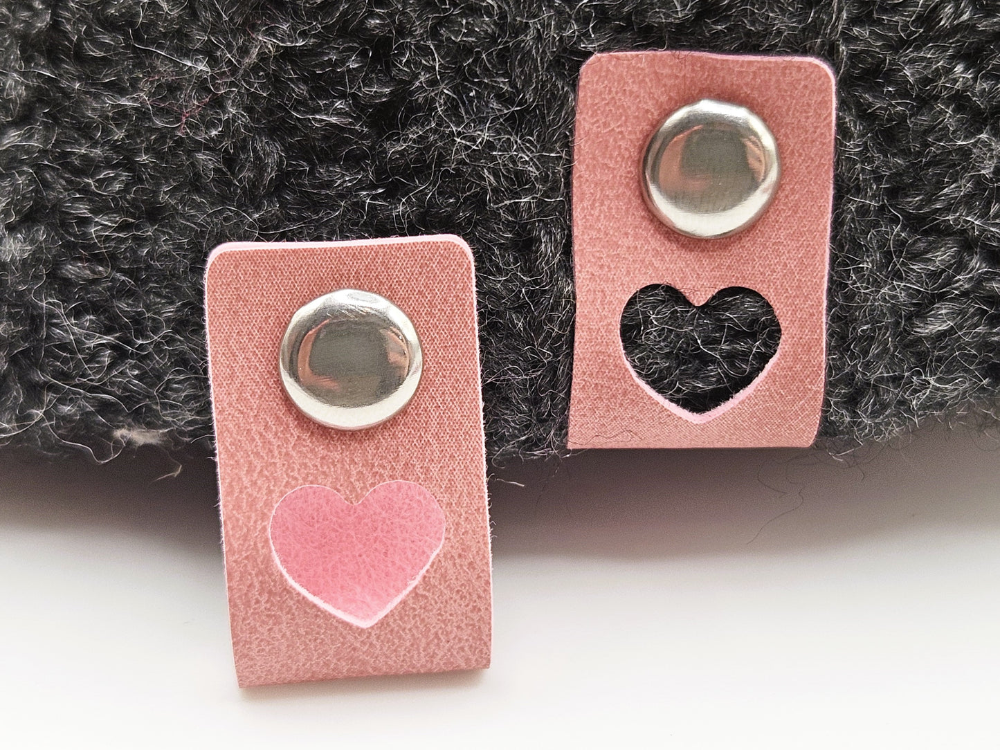 Heart Tags With No-Sew Poppers